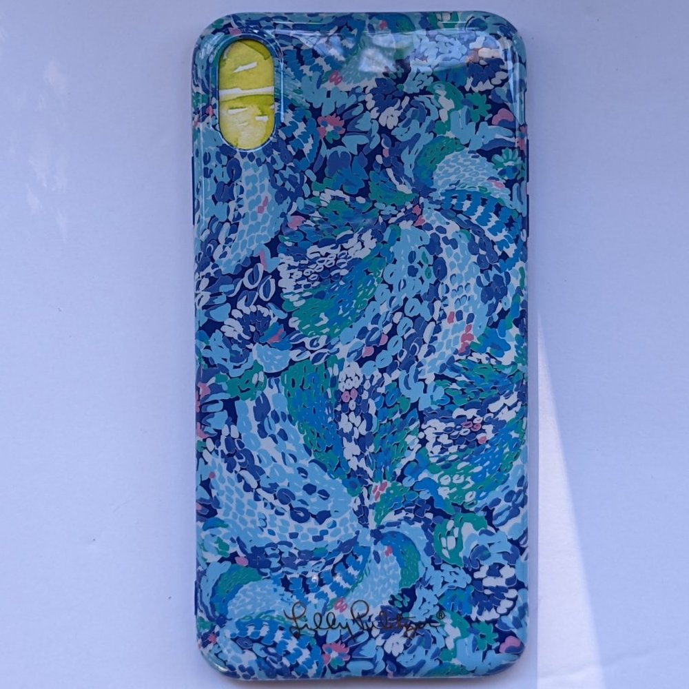 LILLY PULITZER iPhone XS Max Cell Phone Case in Wave After Wave New Boxed NIB
